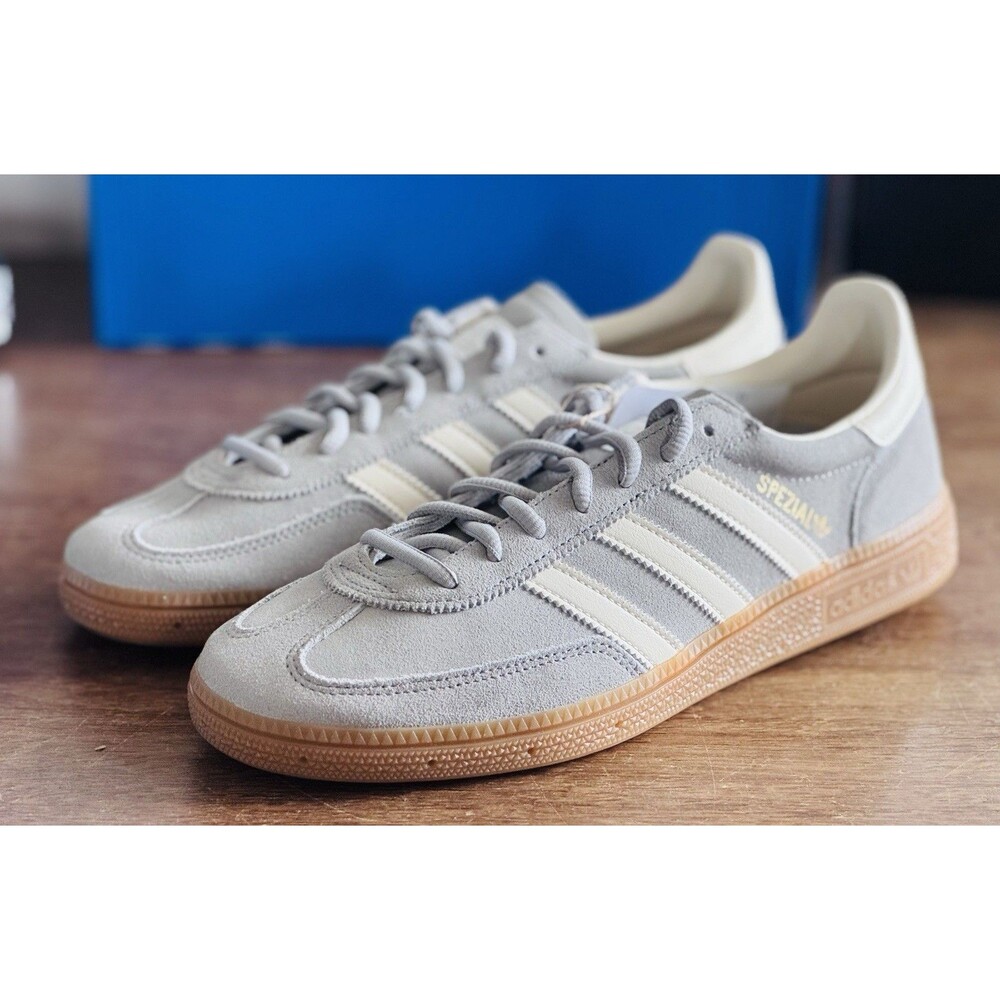 Men’s Size 8 adidas Handball Spezial Grey White Gum IF7086 NIB